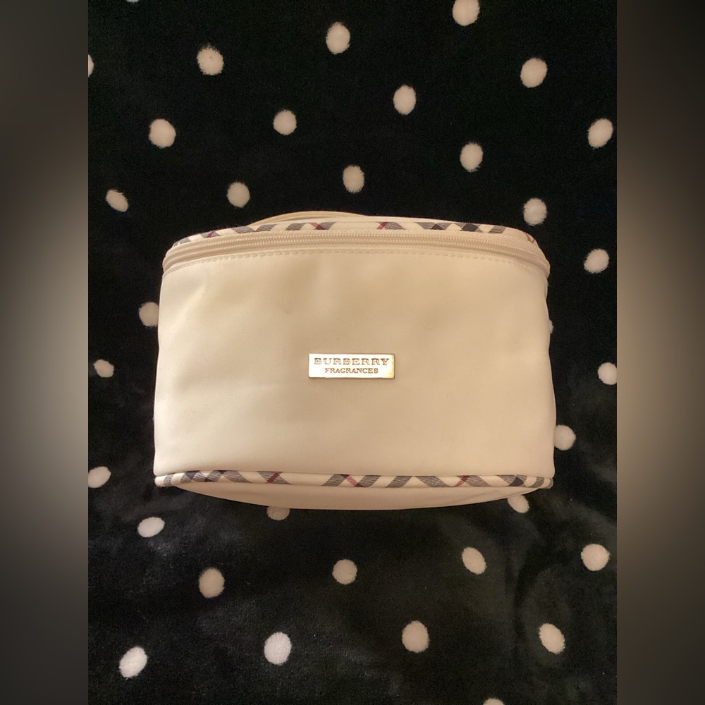 Burberry Fragrances Beige Check Makeup Bag Beauty Vanity Case